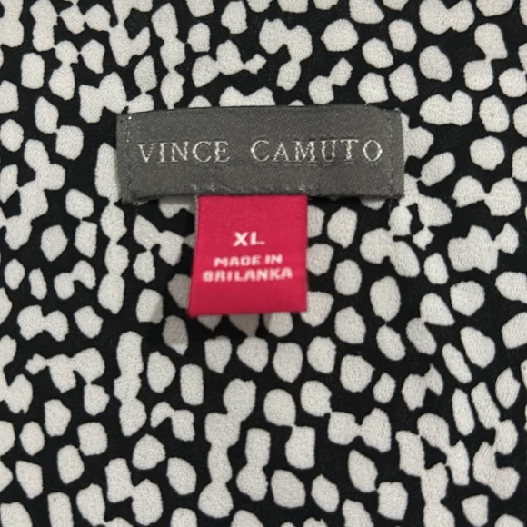 Vince Camuto, XL, black blouse with white dots - Picture 3 of 8